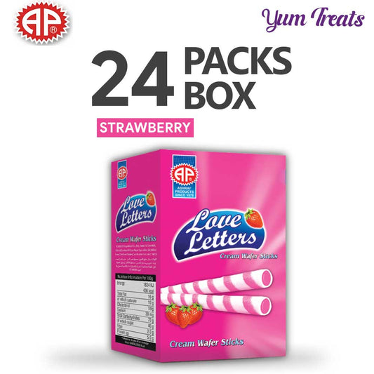 AP Love Letter Strawberry Double Stick Wafer Rolls