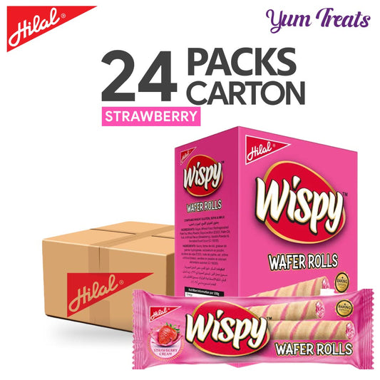 Hilal Wispy Strawberry Wafer Rolls