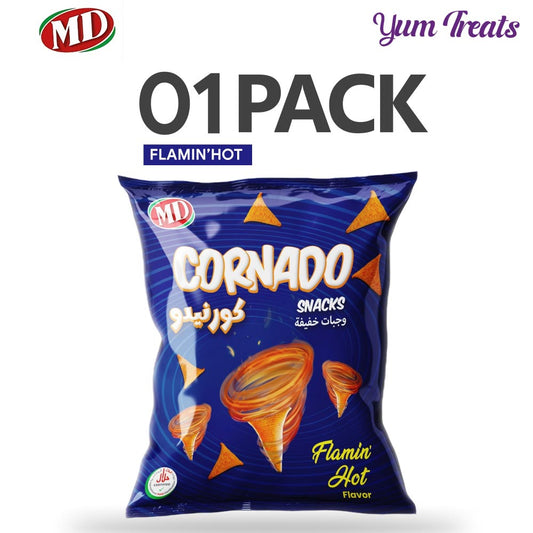 MD Cornado Flamin' Hot Snacks – Fiery Flamin' Hot Flavor