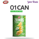 MD | Zeekos Sour Cream & Onion Can Chips – Classic Flavored Snacks