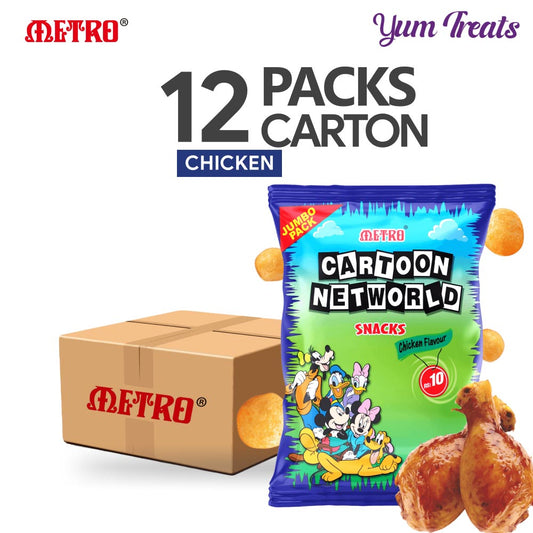 Metro Cartoon Networld Snacks – Chicken Flavor | Savory, Crispy Chicken Snack