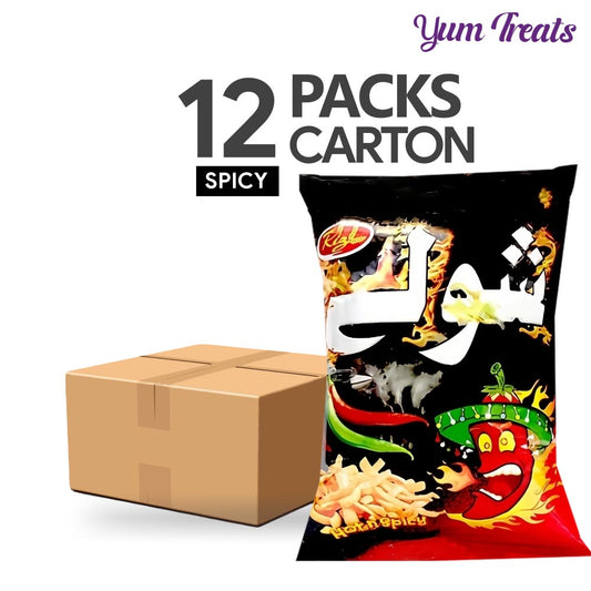 Rizwan Foods Sholay Hot & Spicy Snacks (18g, 12-Packs)