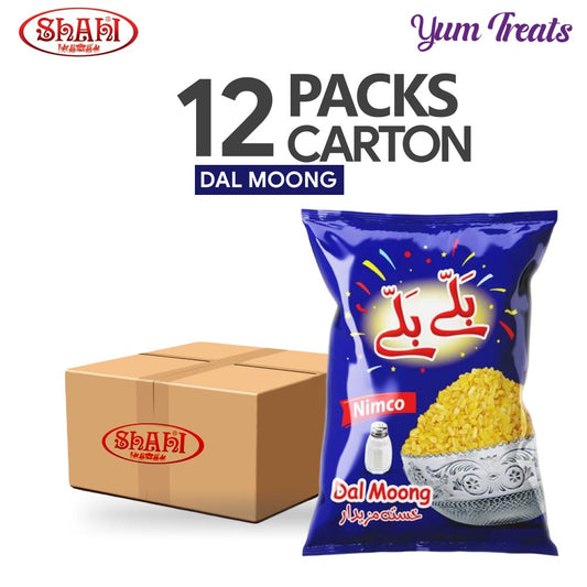 Shahi Ballay Ballay Dal Moong | Crunchy Moong Lentil Snack (Large, 12-Packs)