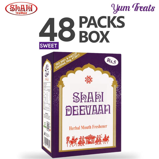 Shahi Deewan Herbal Mouth Freshener – Premium Fennel & Coconut Blend (48-Pack)