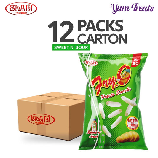 Shahi Fry-O Potato Snacks – Sweet N Sour Flavor (12-Packs)