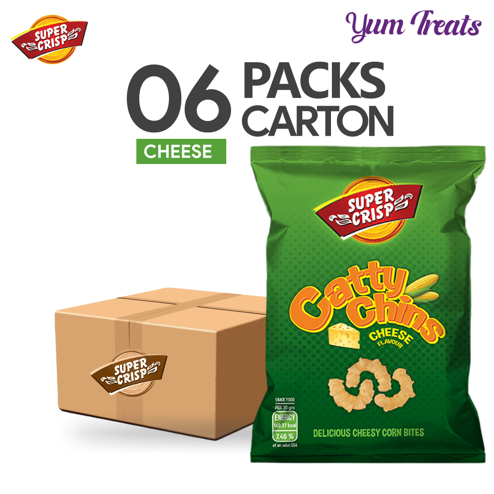 Super Crisp | Catty Chins – Cheese Flavor Bites (Pack of 6)