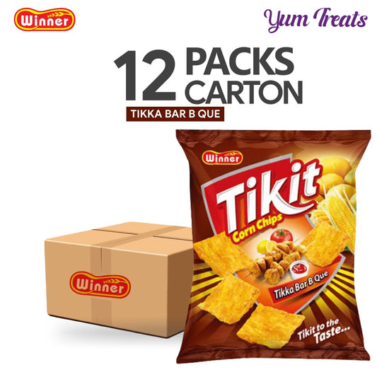 Winner Tikit Corn Chips – BBQ Flavor | Crunchy & Smoky Barbeque Taste
