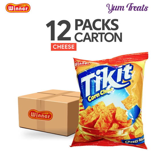Winner Tikit Corn Chips – Cheezy Maska Flavor | Crunchy & Cheesy Delight