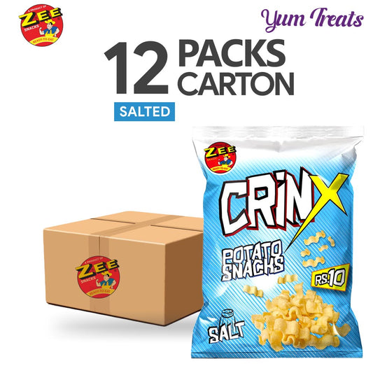 Zee Snacks Crinx Potato Snack – Salty Flavor (12-Packs)