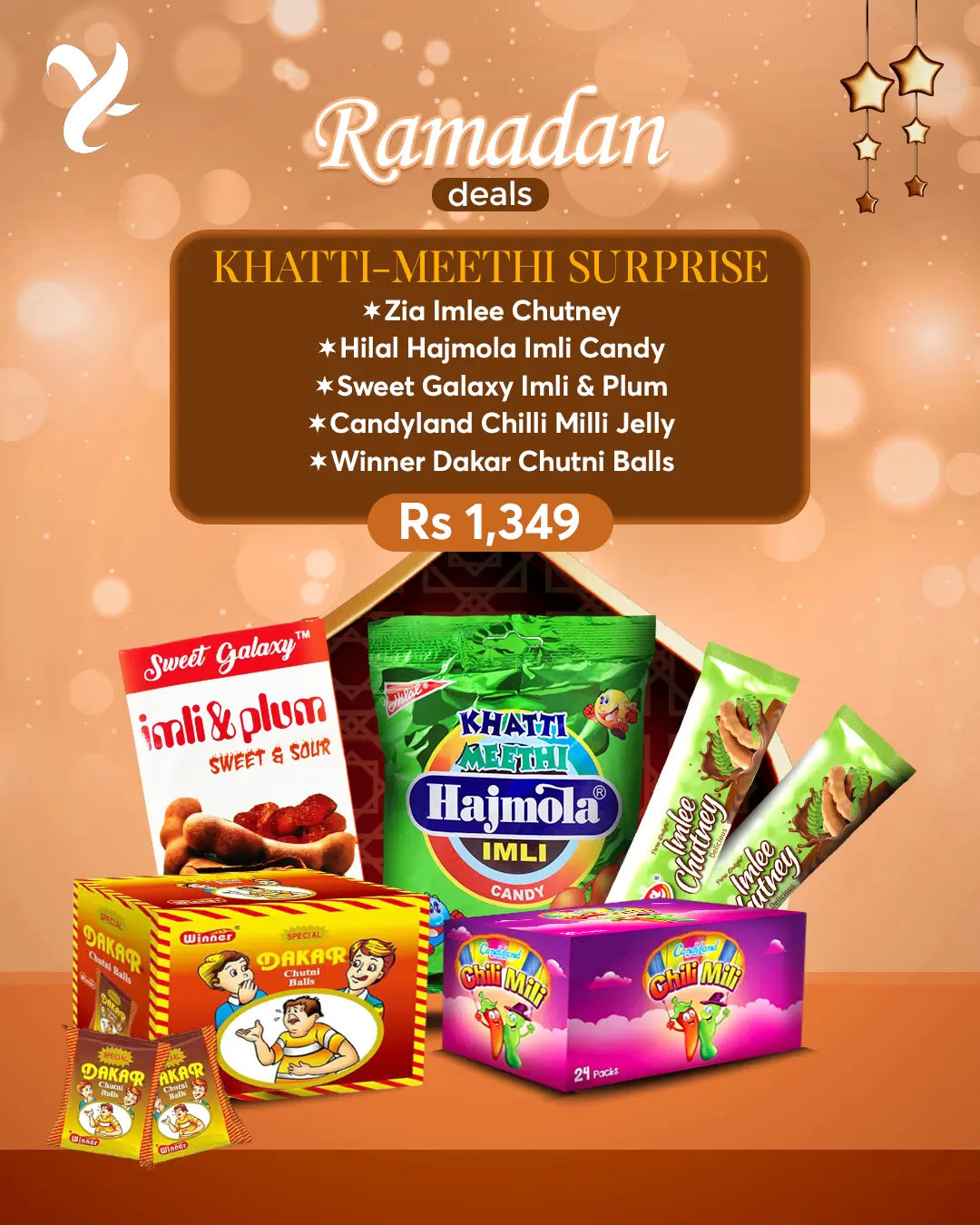 Khatti-Meethi Surprise – Sweet, Sour & Spicy Snack Box