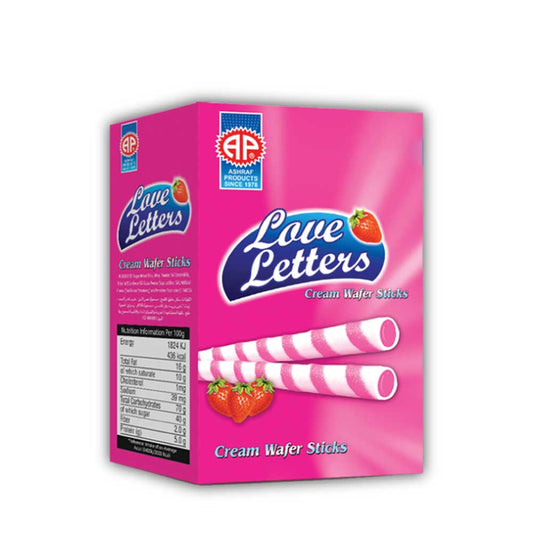 AP Love Letter Strawberry Double Stick Wafer Rolls