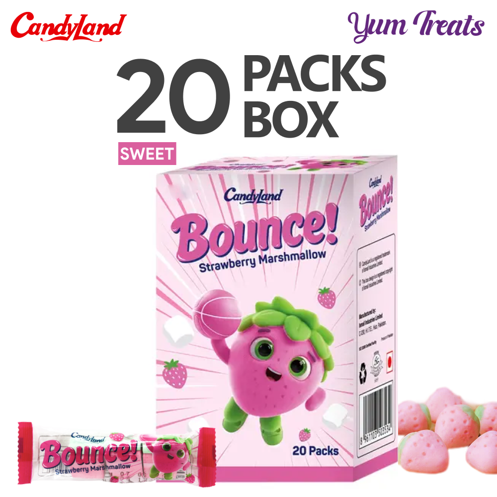 Candyland Bounce Strawberry Marshmallow – Pack of 20