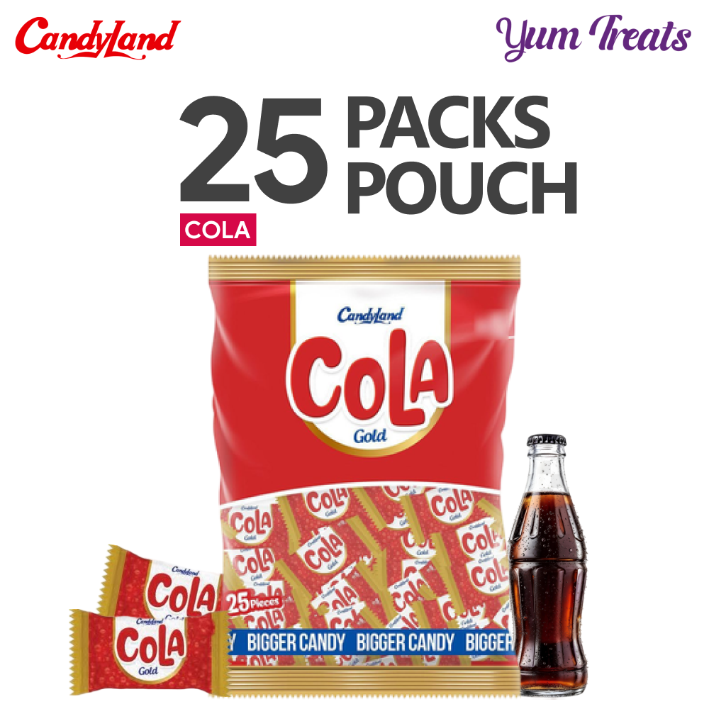 Candyland Cola Gold Candy – 25 PCS Pouch