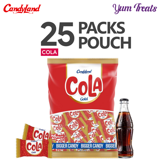 Candyland Cola Gold Candy – 25 PCS Pouch