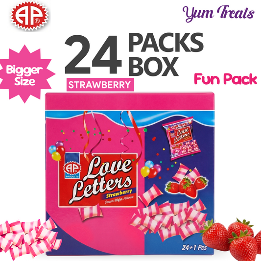 AP Love Letter Creamy Wafer Pillows - Strawberry Flavor