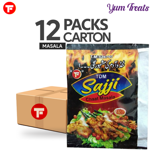 Sajji Chat Masala Sachets – Tangy Spice Mix (12-Packs)