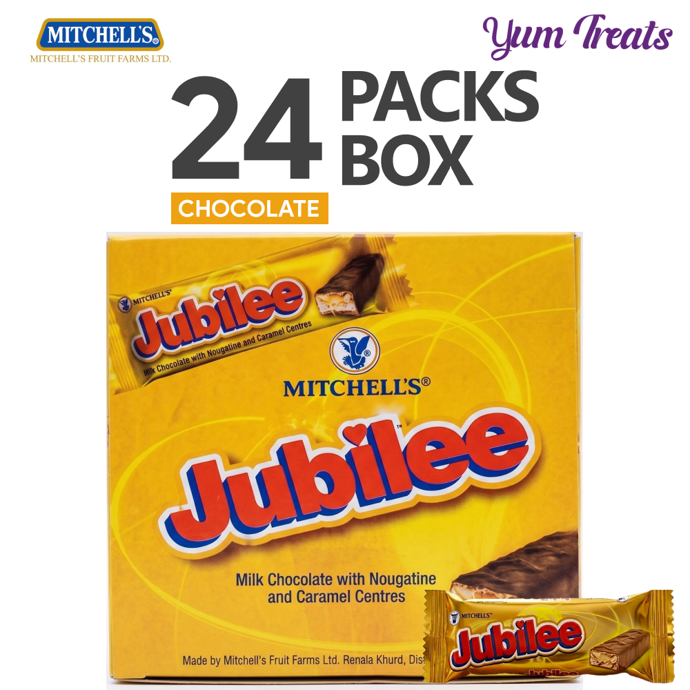 Mitchells Jubilee Chocolate – Nougatine & Caramel – 24 Packs