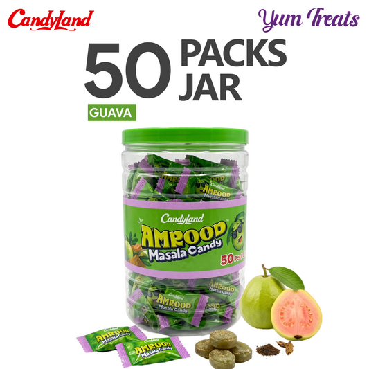 Candyland | Amrood Masala Candy – 50 Packs Jar