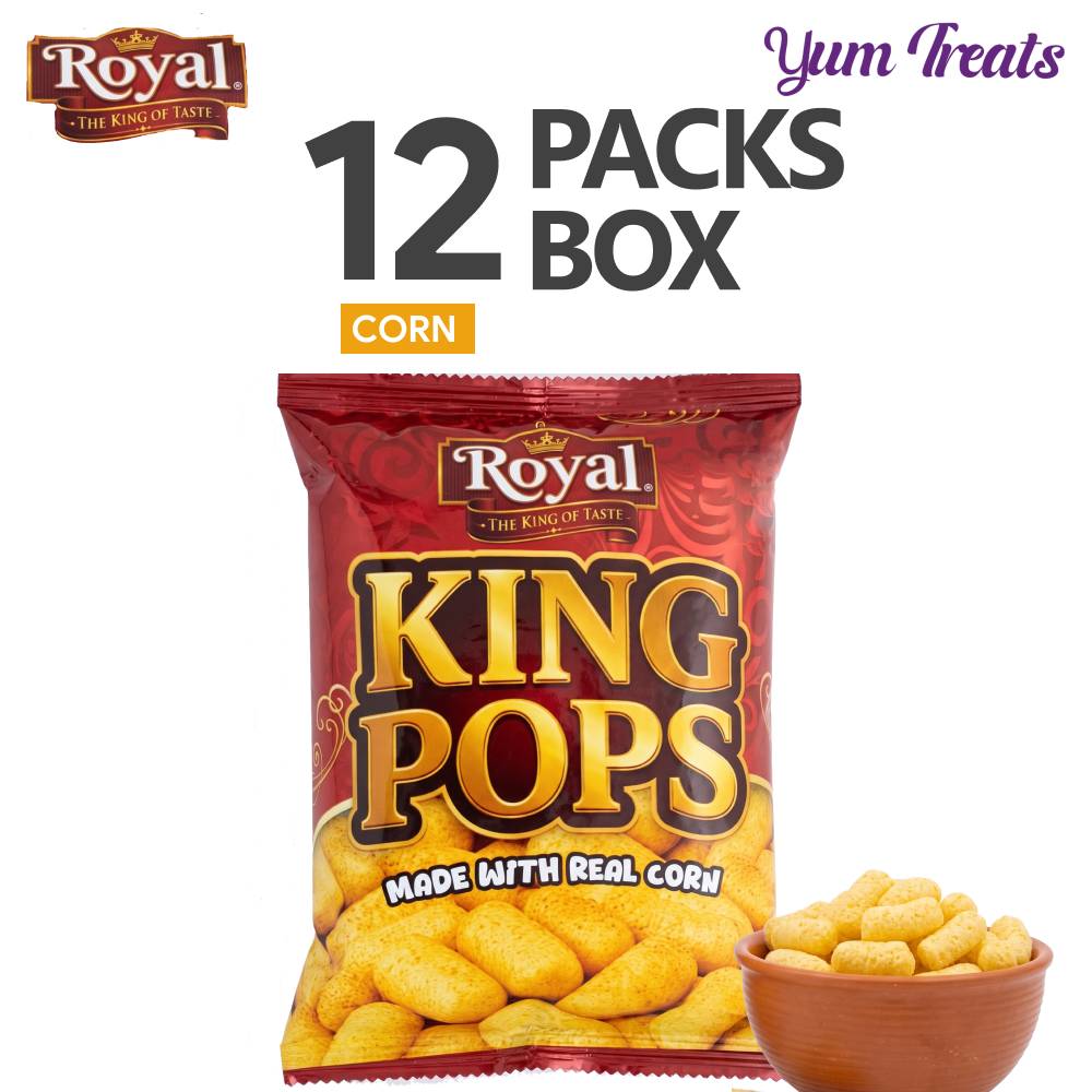 Royal King Pop Snacks – Ketchup Corn Puffs