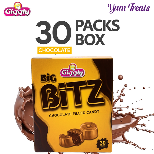 Giggly | Big Bitz Chocolate Filled Candy – Pack of 30