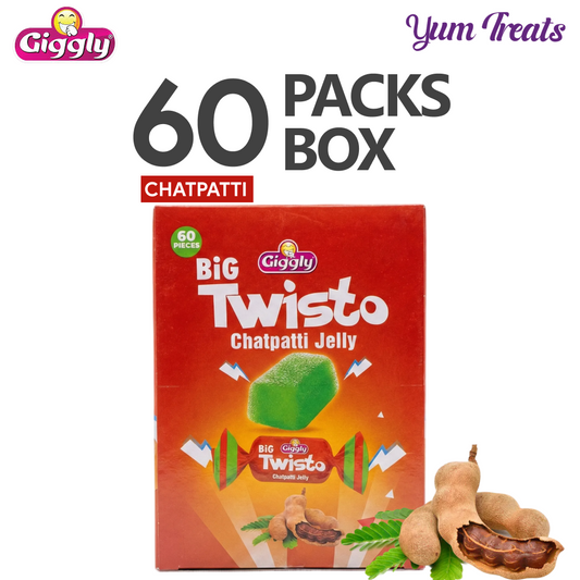Giggly | Big Twisto Chatpatti Jelly – 60 Packs