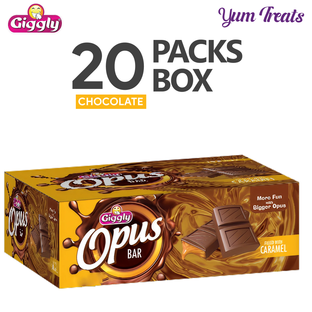 Giggly | Opus Chocolate Bar – Caramel Filled – 20 Packs