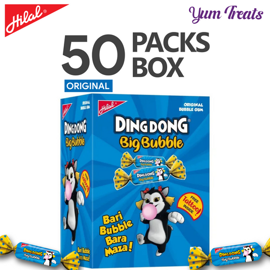 Hilal Ding Dong Big Bubble Gum (50-Packs)