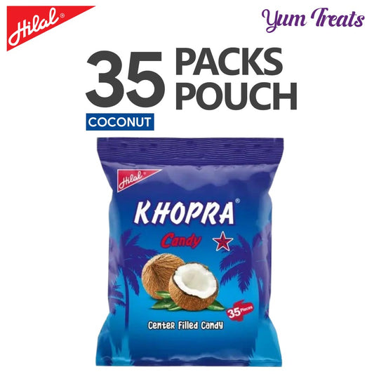 Hilal Khopra Candy – Coconut Flavor (35 Pieces Bag)