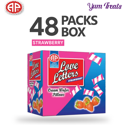 AP Love Letter Creamy Wafer Pillows - Strawberry Flavor