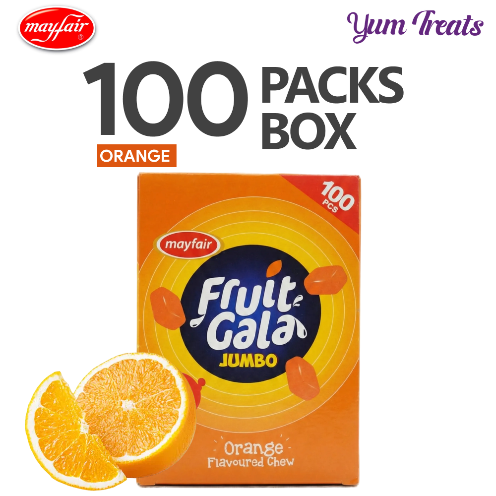 Mayfair | Fruit Gala Orange Flavored Chew – Pack of 100