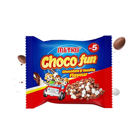 Metro Choco Fun Box – Chocolate & Vanilla Flavor (Box of 30)