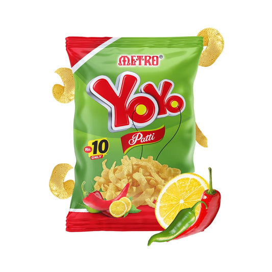 Metro Yoyo Patti Chips – Spicy Flavour (12-Packs)