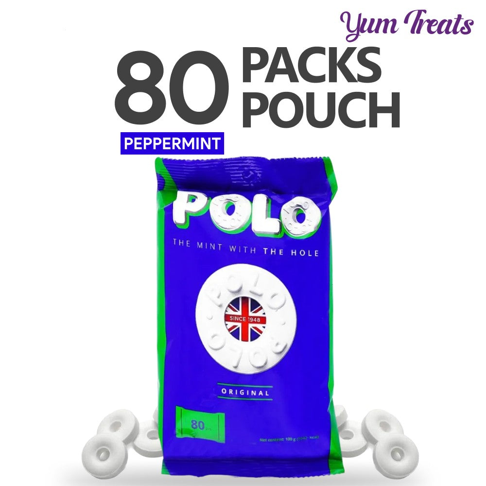 Polo Original Peppermint Candy – 80 Mints Pouch (130g)