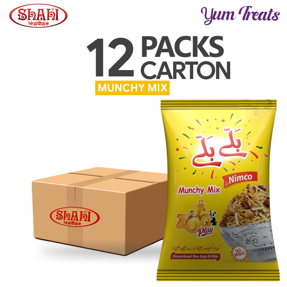 Shahi Ballay Ballay Munchy Mix | Crunchy & Flavorful Snack (Large, 12-Packs)