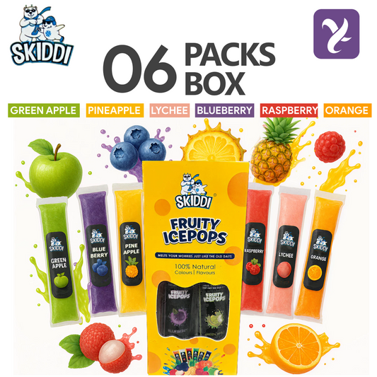 Skiddi | Fruity Ice Pops – 100% Natural Mix Flavors