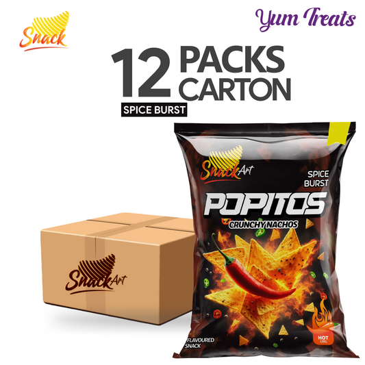 SnackArt | Popitos Spice Burst Nachos – Pack of 12