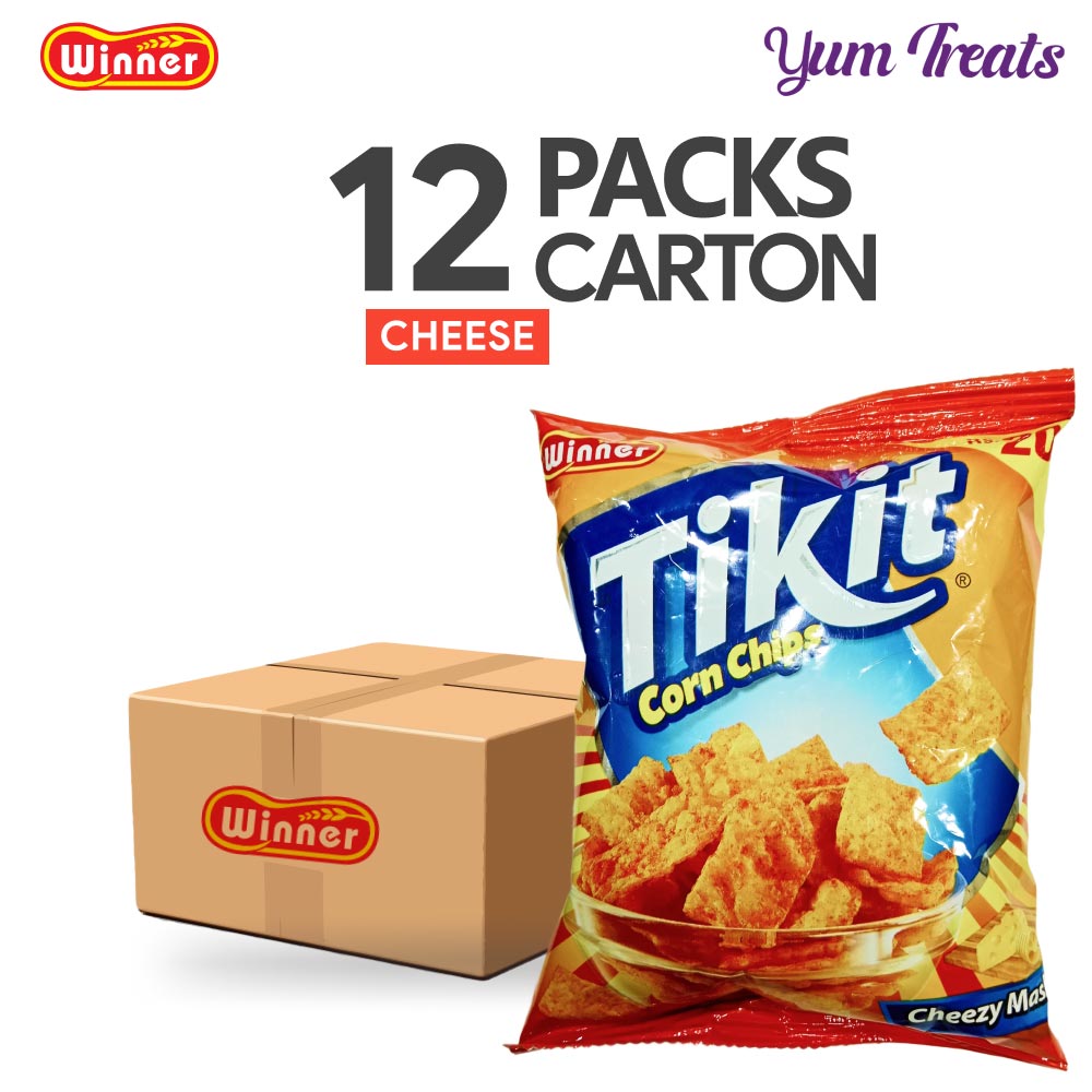 Winner Tikit Corn Chips – Cheezy Maska Flavor | Crunchy & Cheesy Delight