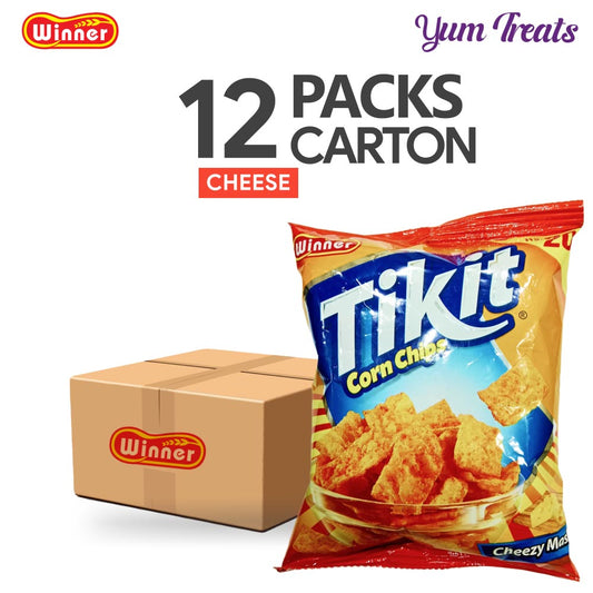 Winner Tikit Corn Chips – Cheezy Maska Flavor | Crunchy & Cheesy Delight