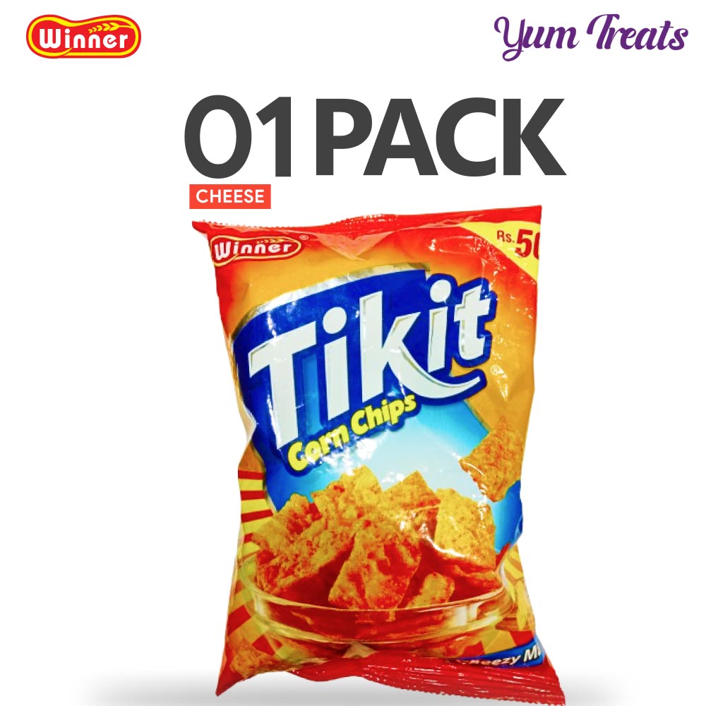 Winner Tikit Corn Chips – Cheezy Maska Flavor | Crunchy & Cheesy Delight